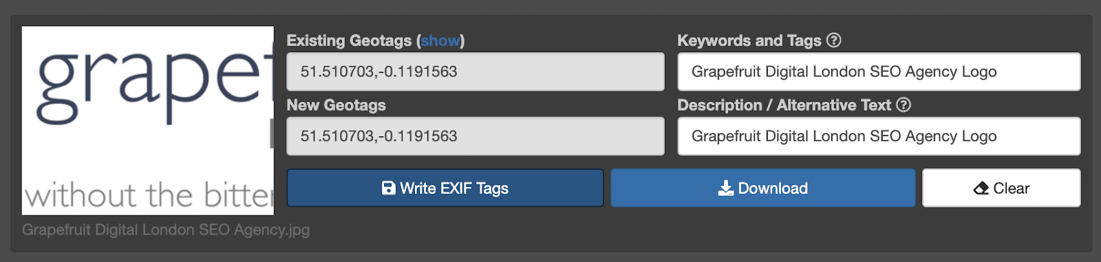 Image geotagging for better SEO and local visibility.