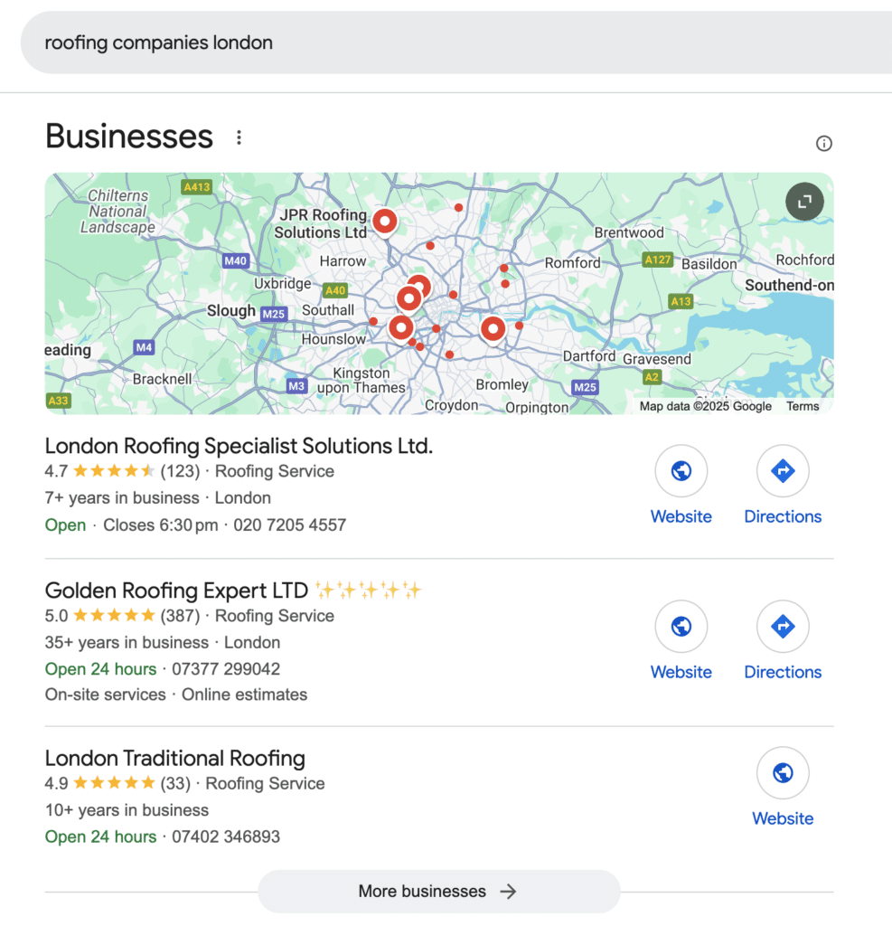 Effective roofing SEO can mean map rankings & more traffic from the search engines for your roofing business